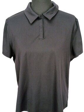 Tek Gear Black Polo Shirt XXL Short Sleeve Casual Comfortable Style